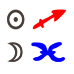 Sonne in Schütze mit Mond in Fische