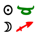 Bild Sonne in Stier mit Mond in Schütze