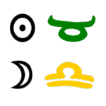 Bild Sonne in Stier mit Mond in Waage