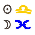 Sonne in Waage mit Mond in Fische