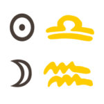 Sonne in Waage mit Mond in Wassermann