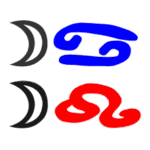 Krebs-Mond-Löwe-Mond