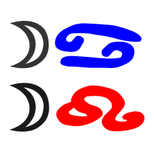 Krebs-Mond-Löwe-Mond