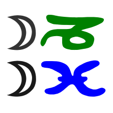 Steinbock-Mond-Fische-Mo